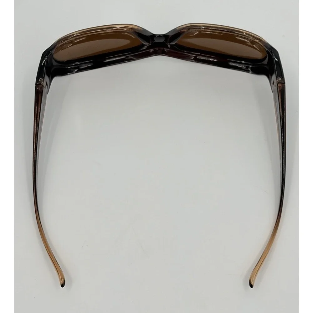 Solar Shield Fit Over Sunglasses Amber Polarized SR1019 Brown